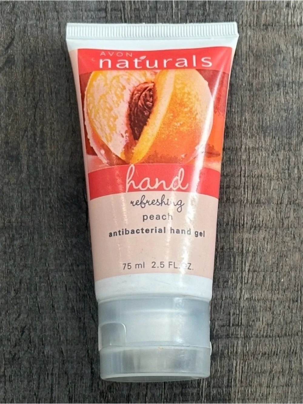 💞 New Avon Naturals Peach Scented Antibacterial Hand Sanitizer Gel
